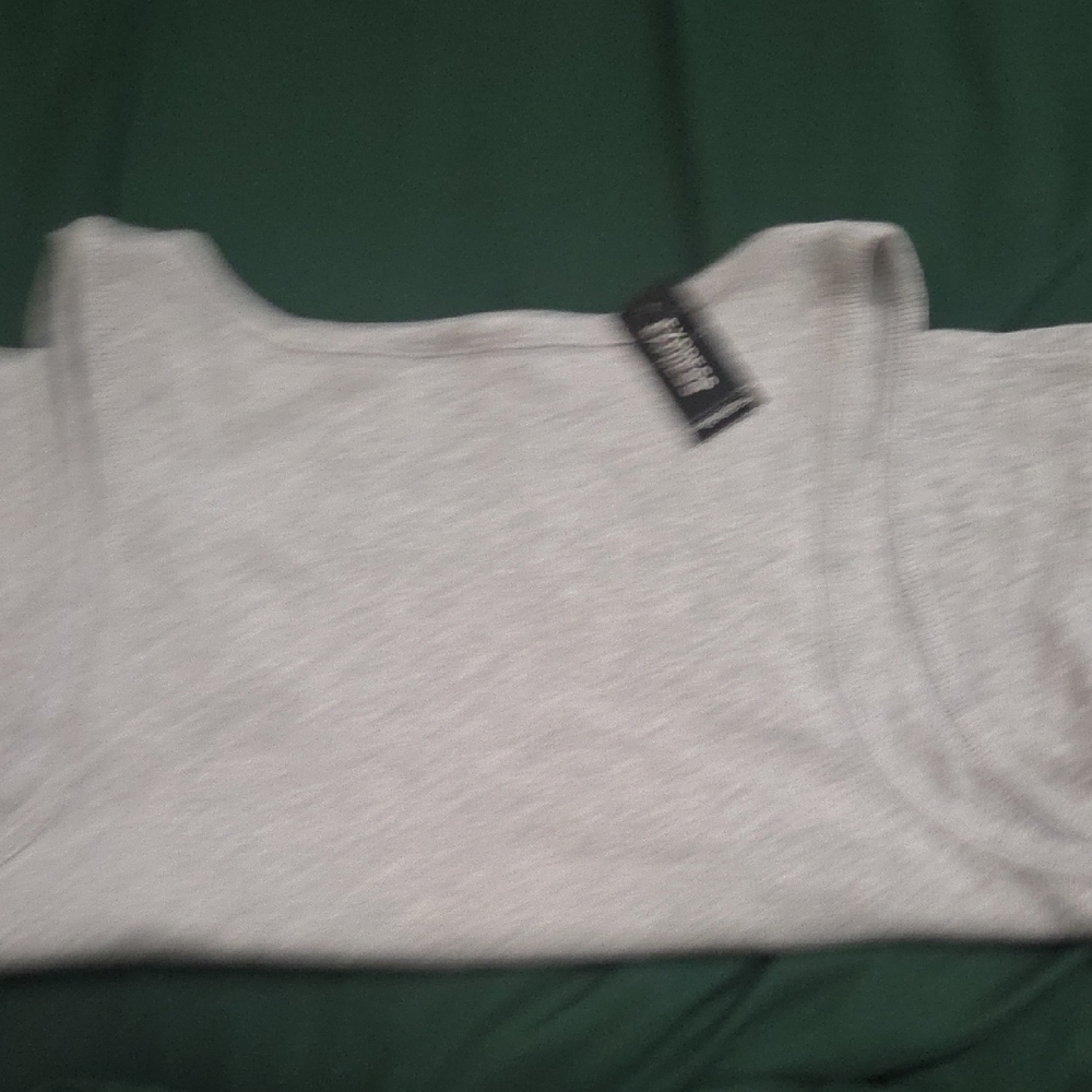 Express Light Gray Ribbed Tank Top - Picture 5 of 6